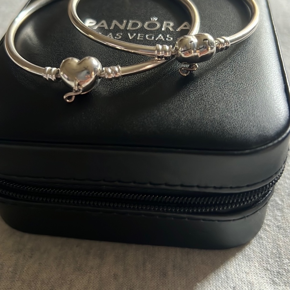 Pandora Heart Clasp Bangles - 2 - image 2